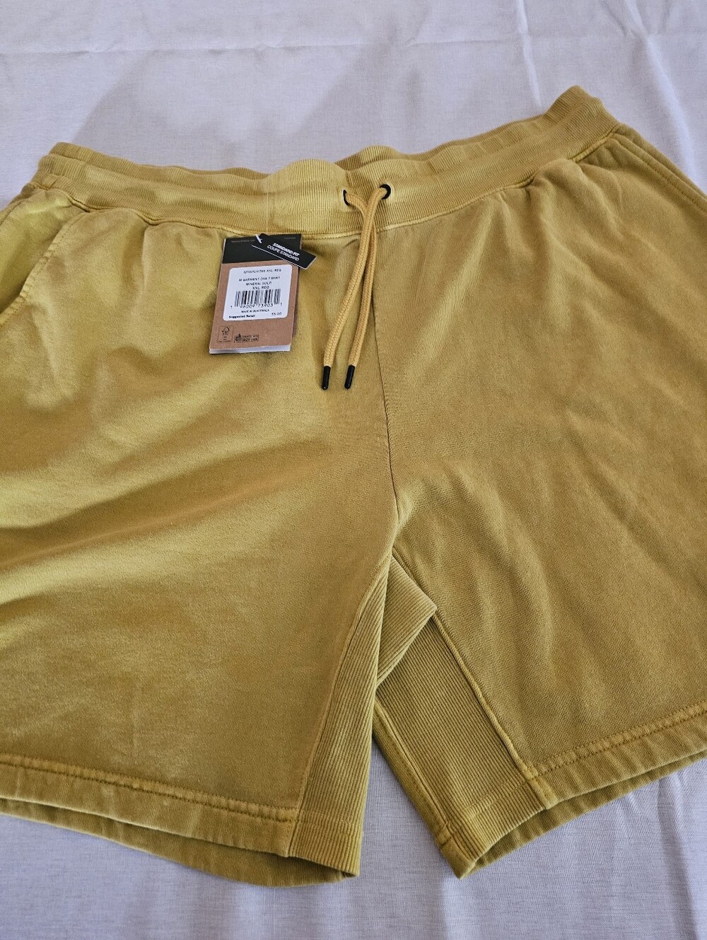 The North Face TNF Men's Mineral Gold Garment Dye 7” Standard Shorts Sz XXL